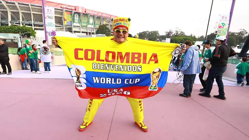 Aficionados colombianos en CDMX 
